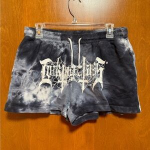 Lurking Class By Sketchy Tank Tombs Black Tie Dye Women’s Sweat Shorts